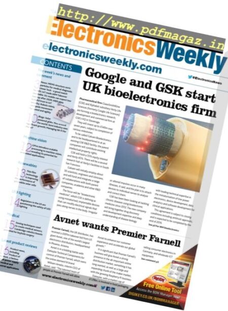 Electronics Weekly – 10 August 2016 Cover