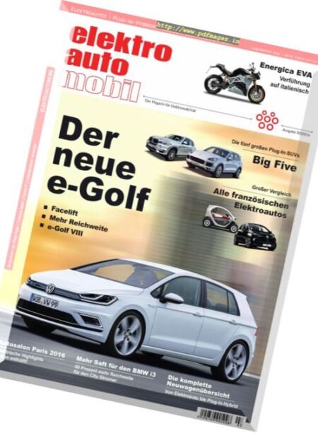 Elektroautomobil – Nr.3, 2016 Cover
