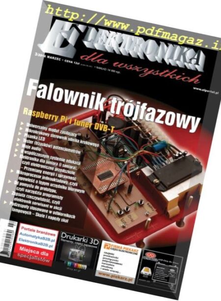 Elektronika dla Wszystkich – Marzec 2016 Cover