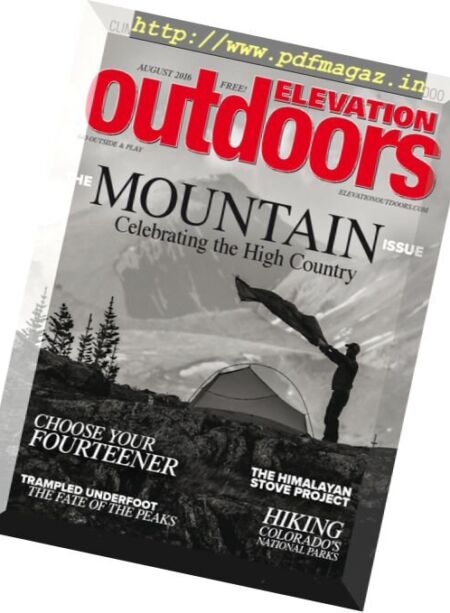 Elevation Outdoors – August 2016 Cover