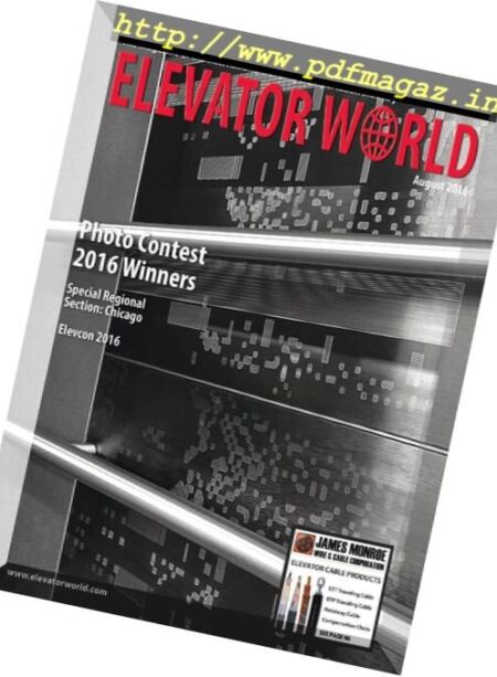 Elevator World – August 2016 Cover