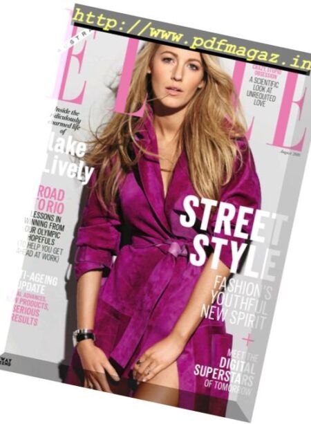 Elle Australia – August 2016 Cover