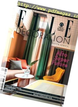 Elle Decoration South Africa – August-September 2016