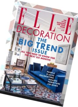 Elle Decoration UK – August 2016