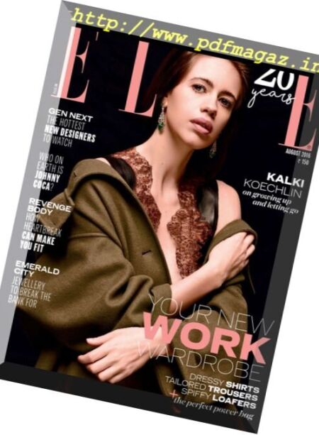 Elle India – August 2016 Cover