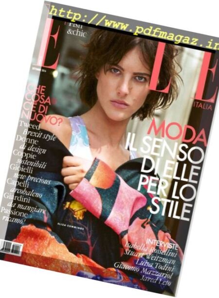 Elle Italia – Settembre 2016 Cover