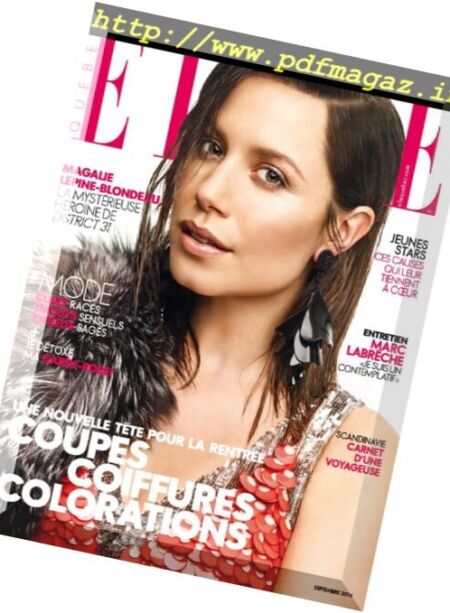 Elle Quebec – Septembre 2016 Cover
