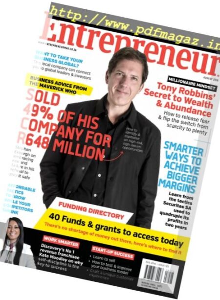 Entrepreneur South Africa – August 2016 Cover