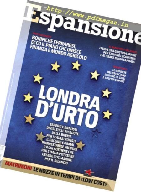 Espansione – Luglio-Agosto 2016 Cover