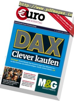 Euro am Sonntag – 6 August 2016