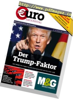 Euro am Sonntag – N 33, 13 August 2016