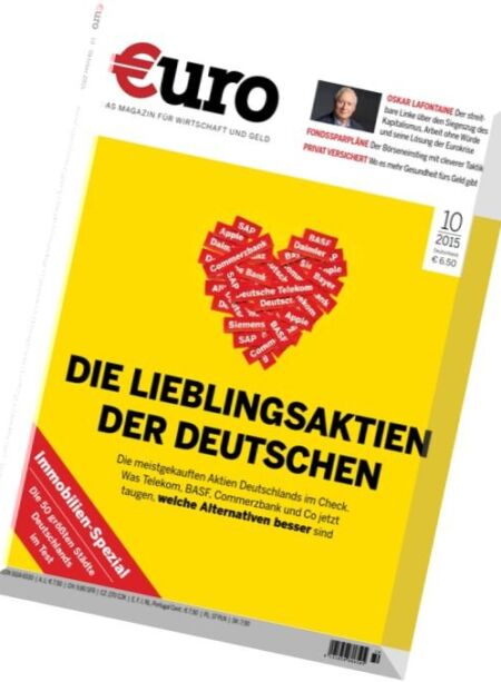 Euro – Oktober 2015 Cover