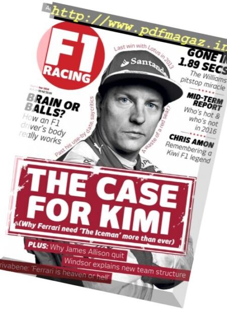 F1 Racing Australia – September 2016 Cover