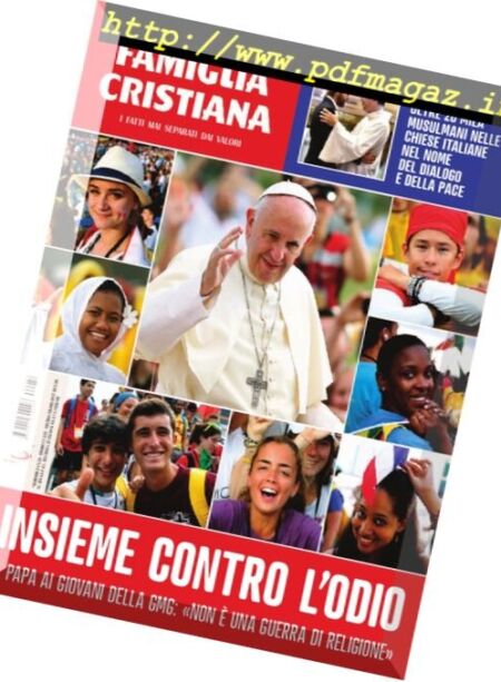 Famiglia Cristiana – 7 Agosto 2016 Cover