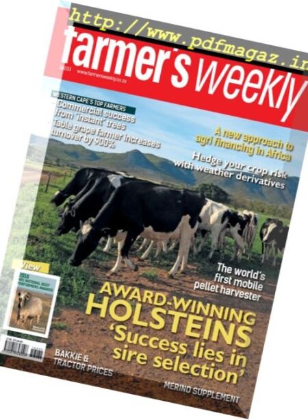 Farmer’s Weekly – 26 August 2016 Cover