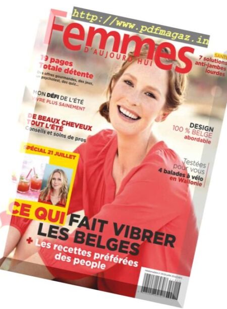 Femmes d’Aujourd’hui – 20 Jullet 2016 Cover