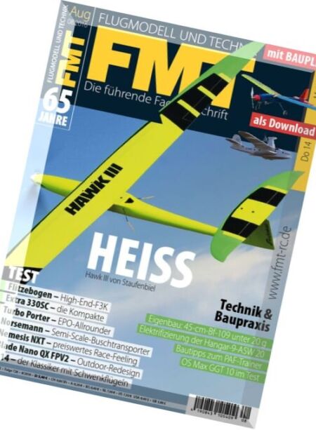 FMT Flugmodell und Technik – August 2016 Cover