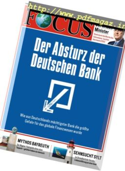 Focus – 30 Juli 2016