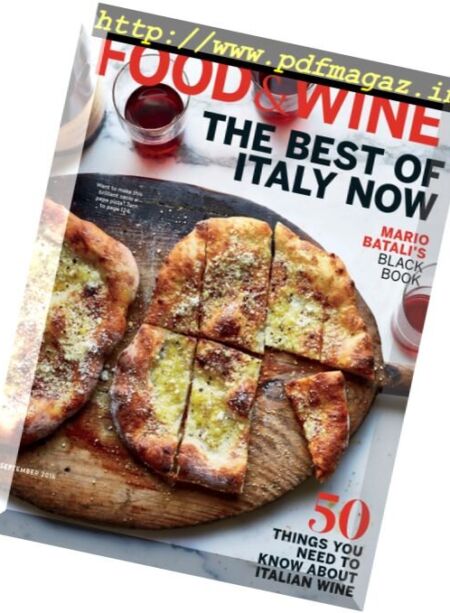 Food & Wine USA – September 2016 Cover