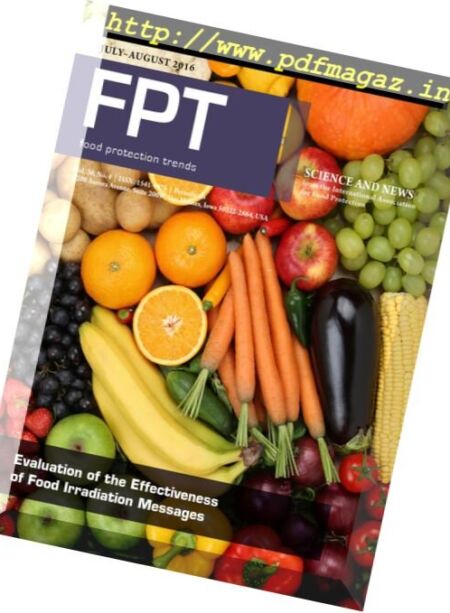Food Protection Trends – July-August 2016 Cover