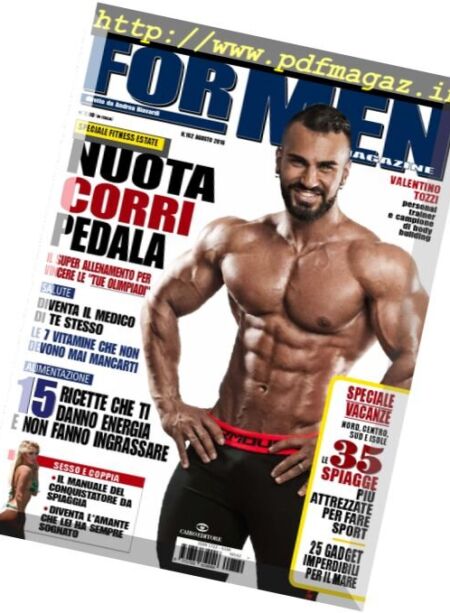 For Men – Agosto 2016 Cover