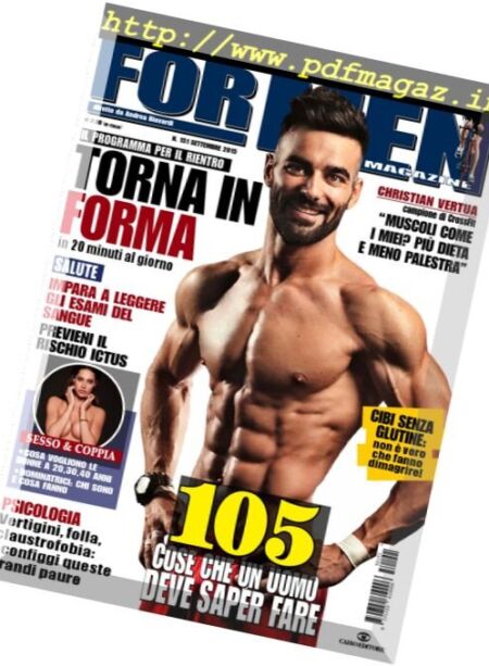 For Men Magazine – Settembre 2015 Cover