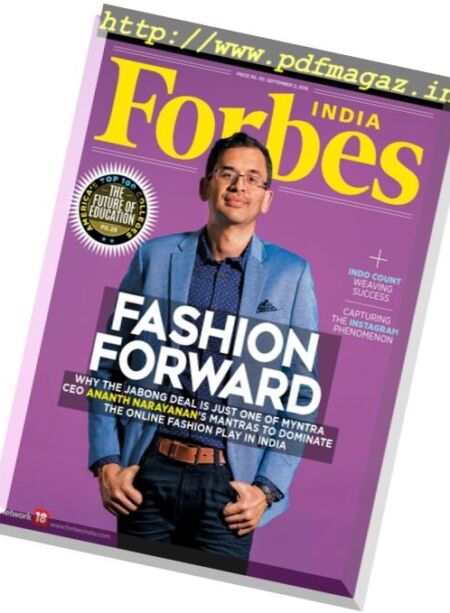 Forbes India – 2 September 2016 Cover