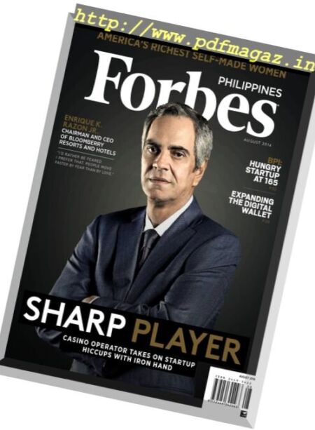 Forbes Philippines – August 2016 Cover