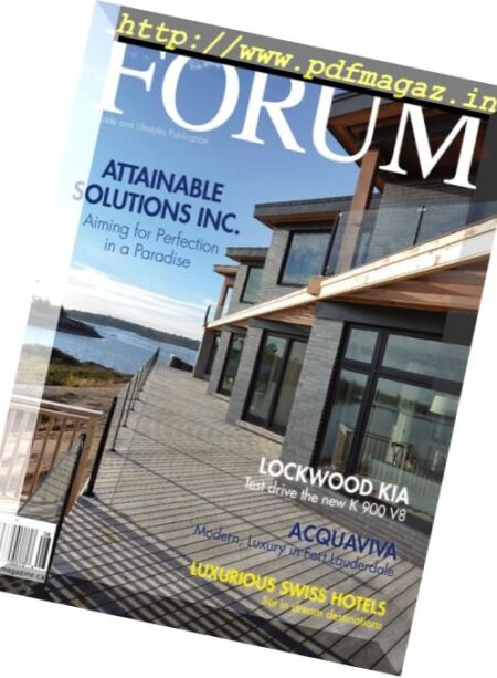 Forum – August 2016 Cover