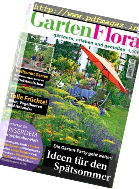 Garten Flora – September 2016 Cover