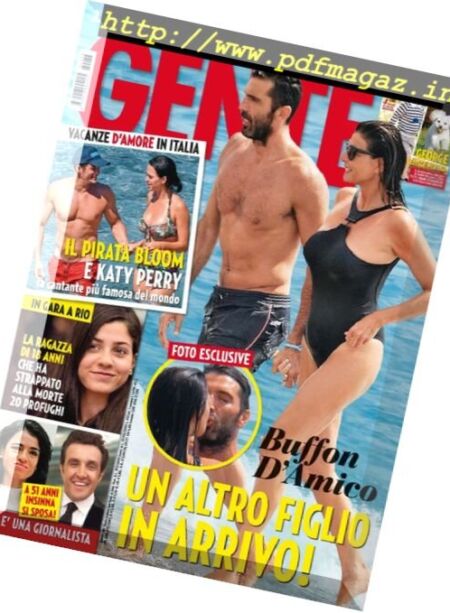 Gente Italia – 23 Agosto 2016 Cover