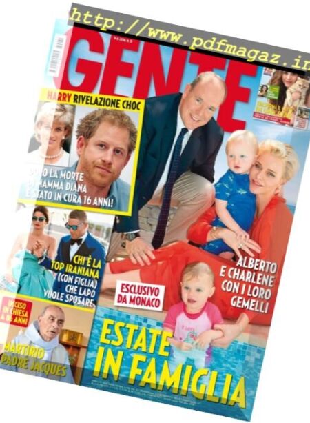 Gente Italia – 9 Agosto 2016 Cover