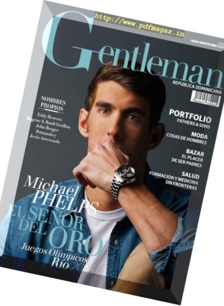 Gentleman Republica Dominicana – Julio-Agosto 2016 Cover