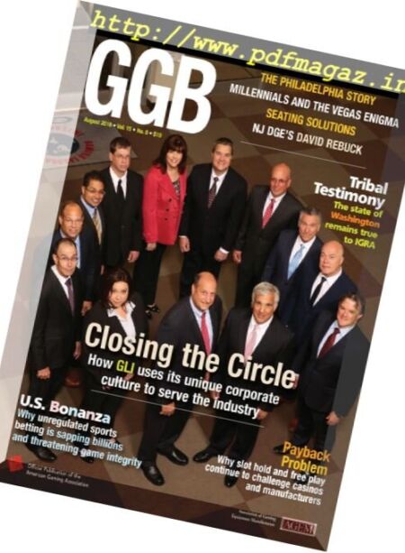 Global Gaming Business – August 2016 Cover
