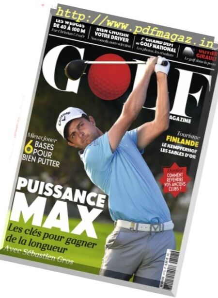 Golf Magazine France – Septembre 2016 Cover