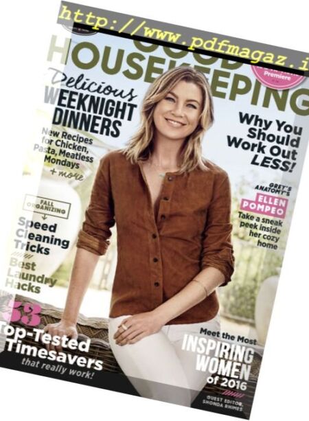 Good Housekeeping USA – September 2016 Cover