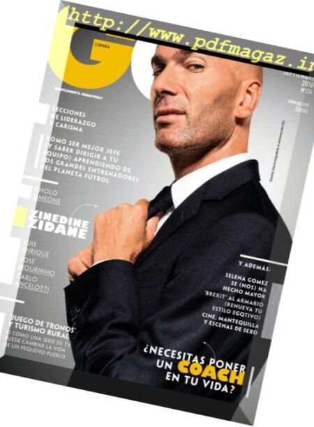 GQ Spain – Septiembre 2016 Cover