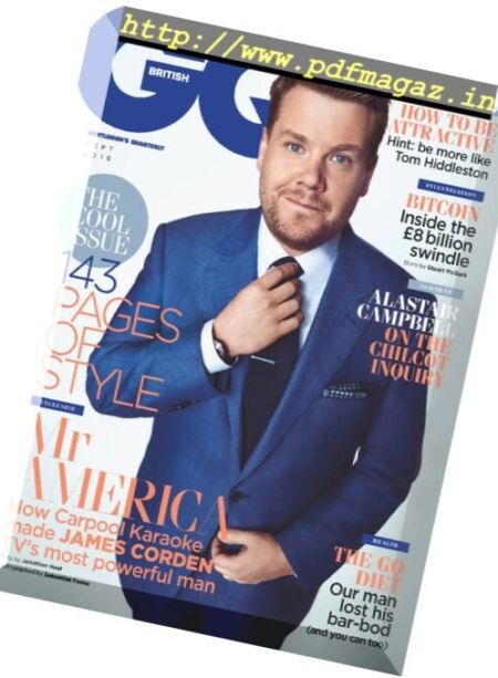GQ UK – September 2016 Cover