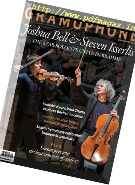 Gramophone Magazine – September 2016 Cover