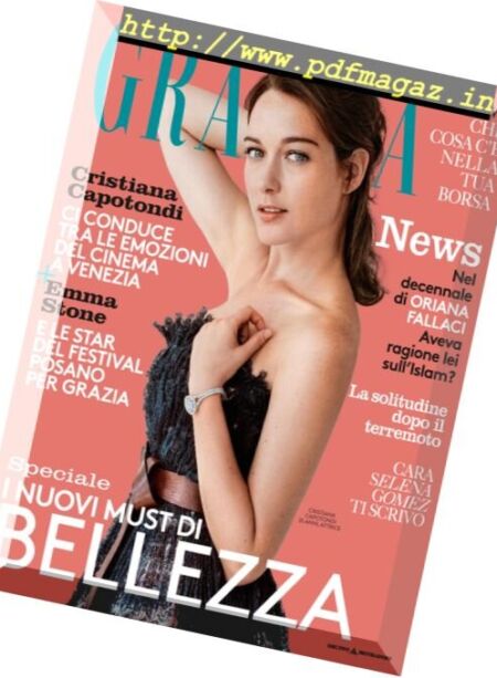 Grazia Italia – 14 Settembre 2016 Cover