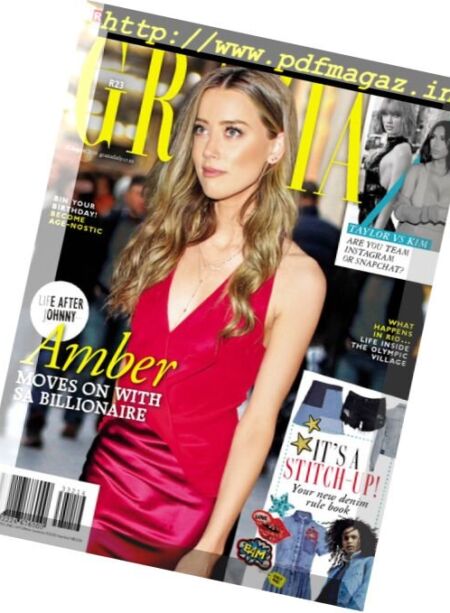 Grazia South Africa – 17 August 2016 Cover
