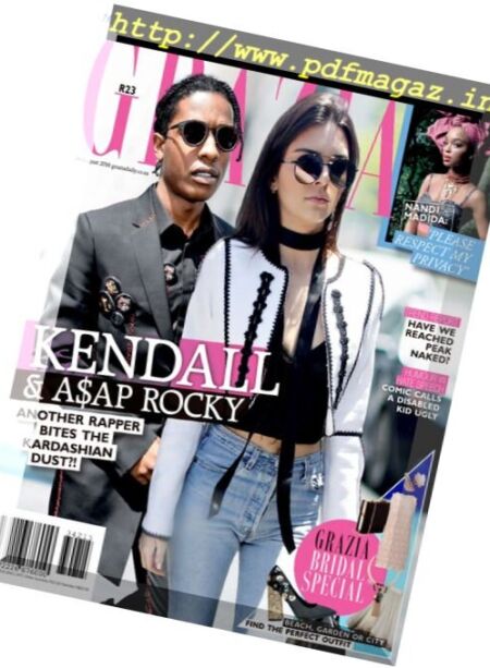 Grazia South Africa – 24 August 2016 Cover