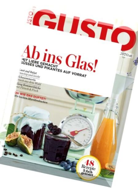 Gusto – August 2016 Cover