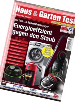 Haus & Garten Test – September-Oktober 2016