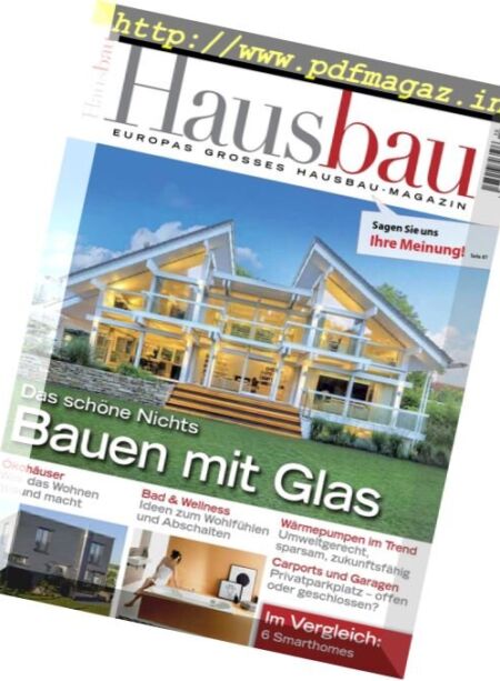 Hausbau – September-Oktober 2016 Cover