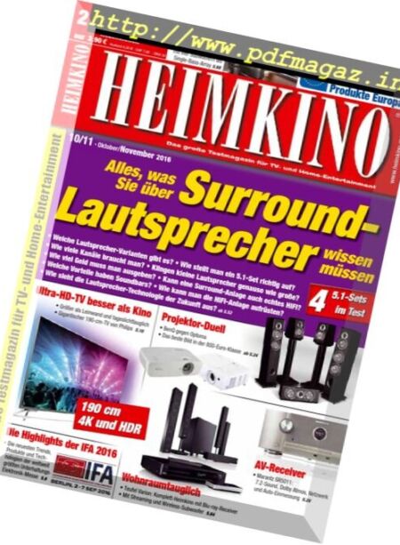 Heimkino – Oktober-November 2016 Cover