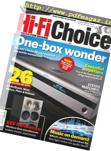 Hi-Fi Choice – September 2016 Cover