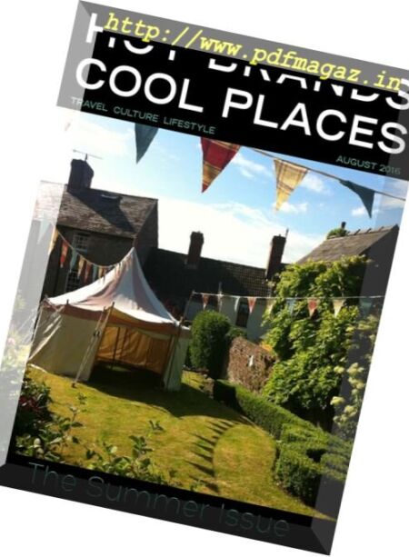 Hot Brands Cool Places – The Summer Issue 2016 Cover