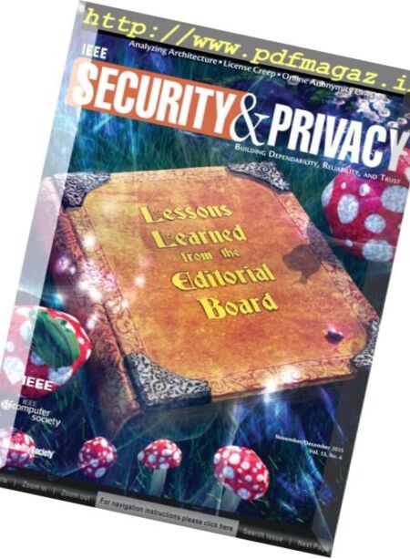 IEEE Security and Privacy – November-December 2015 Cover
