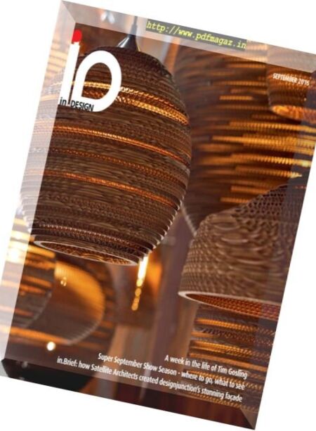 in.DESIGN – September 2016 Cover